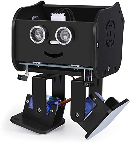 ELEGOO Toy Robot Penguin Bot Biped Kit Compatible with Arduino Project, Intelligent Robot Toys for Kids Boys & Girls 6+, Dancing and Auto Follow, IR Remote Control(Black)