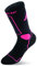Rollerblade SKATE SOCKS W, Inline Skate Socken für Damen, Sportsocken, Unisex, Schwarz/Pink, Gr. 39-42