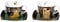 2er Set Gustav Klimt Tassen mit Untertasse SET 1 250ml Goebel Porzellan