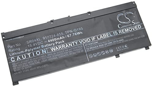 vhbw batteria compatibile con HP Gaming Pavilion 15-CX0062TX, 15-CX0067TX, 15-CX0070TX notebook (4400mAh, 15,4V, Li-Poly)