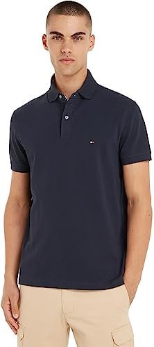 Tommy Hilfiger Men's 1985 Regular Polo Mw0mw17770 Polo Shirt, Blue (Desert Sky), M
