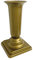 HAC24 Grabvase Gold Grabschmuck Kunststoff Friedhofsvase mit Sockel Friedhof Blumenvase Grabdekoration Grab Vase Grabsteckvase