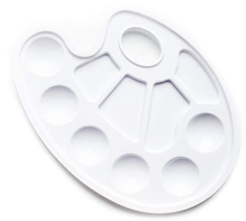Oval Artist Mixing Paint Palette (1 x Oval Paint Palette)
