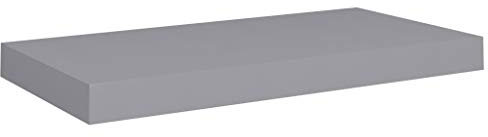 vidaXL Wandregal Schwebend Hängeregal Wandboard Bücherregal Regalbrett Schweberegal CD DVD Regal Wand Dekoregal Grau 50x23x3,8cm MDF