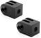 Aluminium-Stativ-Adapter für GoPro Hero 4 5 6 7 8 9 10 11 Schwarz Silber Session, Akaso/Campark/YI und andere Kameras, 2 Stück