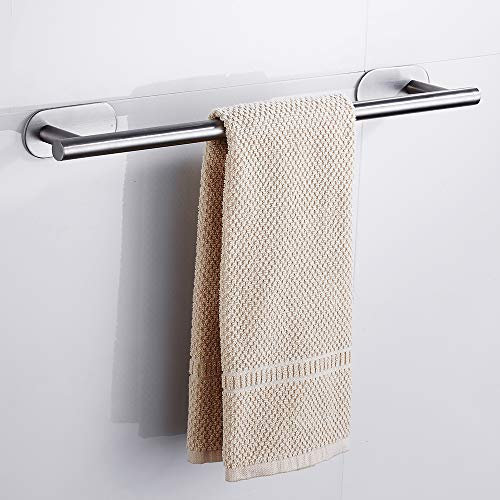 Handtuchhalter, Handtuchstange Handtuchring Wandmontage 304 Edelstahl Gebürstet Badetuchhalter Badetuch Bad Handtuchhalter 50cm (Silber)