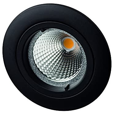 Alu Druckguss Einbaustrahler für MR16, ohne Sprengring, starr, IP20, schwarz