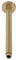 nuie ARM816 Fixed Heads Modern Bathroom Round Ceiling Mounted Shower Arm, 300mm, Brushed Brass