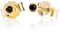 NKlaus Paar 2,5mm 585 Gelb Gold 14 Karat Ohrstecker Kristall Zirkonia Peridot Butterfly Verschluss Damen Mädchen 11002