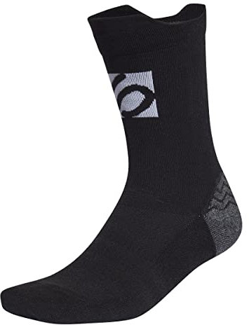 adidas Unisex Crew Socks 5.10 Trx Cr Sck, Black/White, HB6268, M