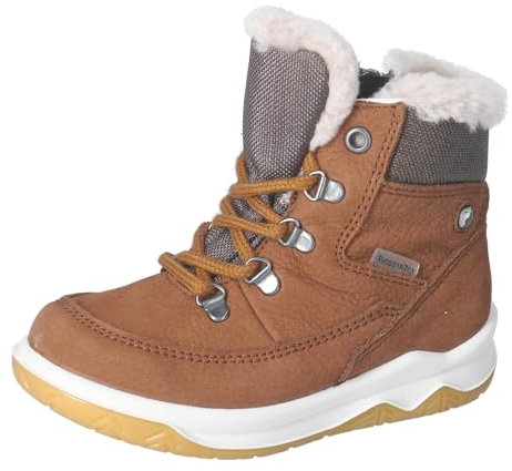 RICOSTA Ragazzo Stivali Levi,Larghezza: Larga (Wms),Soletta Removibile, Tex,Stivali Invernali,Foderato,Marrone (Curry/Schoko / 260),32 EU