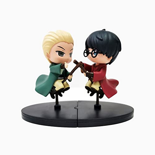 Bizak Harry Potter Figuren, 8 cm, Draco und Harry mit Umhängen, Sammlerausgabe, großes Detaillevel, 13 Sammelfiguren, empfohlen ab 3 Jahren (64115016)