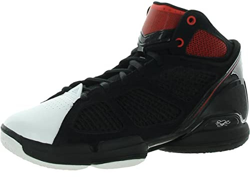 adidas Scarpe da basket da uomo Adizero Rose 1.5 Restomod Sport Workout, nero/bianco/rosso, 40 EU