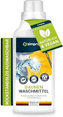 Daunen Waschmittel GOTS zertifiziert - Daunenjacke | Daunendecke | Daunenschlafsack - ohne Palmöl - 2,5 liter (flüssig)