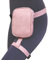 Larswon Beintasche Beingurttasche Kunstleder Oberschenkeltasche Hüfttasche Gürteltasche Oberschenkelgurt Damen Rosa