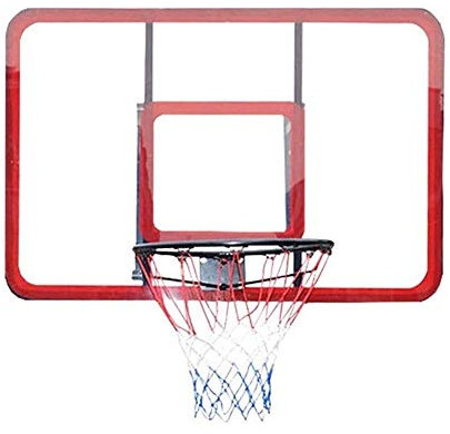 Outdoor-Basketballkorb mit Rückwand Wandmontiertes Indoor-Basketballsystem, PC-Basketballbrett, 47,6 * 31,8 Zoll