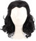 WELLHY Cosplay Perücke Loki Cosplay Perücke Loki schwarz gelockt hitzebeständiges Kunsthaar Comic Loptr Rollenspiel Perücken + Perückenkappe for Coser