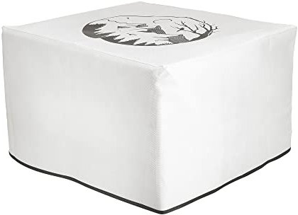 kwmobile Cover kompatibel mit Brother DCP-L3510CDW / L3710CW / L3730CDN / L3750CDW - Tasche Hülle Drucker - Staubschutzhülle Schutzhaube Schutzhülle - Schwarz Weiß Relax in mountains