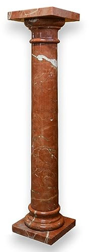 CBAM Säule aus rotem Marmor Alicante H 100 cm