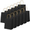 24 Stück Schwarze Kraft Papiertüte,Klein Schwarz 16 x 22 x 8 cm Papiertüten mit Henkel,Geschenkverpackung Papiertragetasche,Gastgeschenke Tüten zum Halloween,Weihnachten,Geburtstag,Hochzeitsfeiern