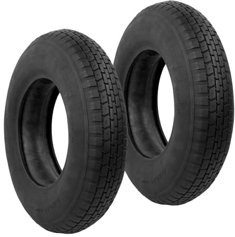 KCT 2Pcs 4.80 4.00-8 Straight Valve Stem Wheelbarrow Inner Tube & Tyre For Carts, Trucks and Sack Barrows