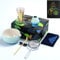 TEANAGOO Matcha Kit(7 piezas) Juego de batidores de matcha Tazón de matcha con pico Batidor de matcha de bambú (Chasen) Cuchara (Chashaku). N31, Azul degradado