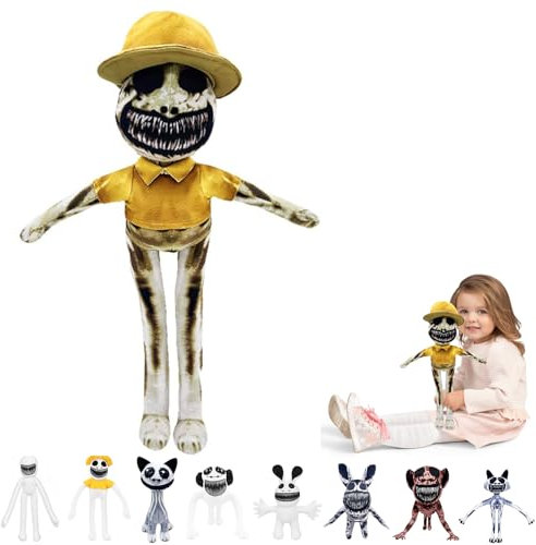 Hengrongshen Zoo-nomaly Plush, 35 cm Zoo-nomaly Peluche, 2024 Neue Zoo Horror Game Plush Cushion für Jungen, Mädchen, Erwachsene, Halloween Geburtstag, Zoo-Anomalie-Stoffpuppe (Bedruckter Tierpfleger)