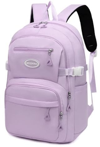 Clufar Schulrucksack Teenager Mädchen Lila Schulranzen Mädchen 3. Klasse Wasserdicht Schultasche Laptop Rucksack Schule Leicht Schulrucksäcke School bag Komfortabel Schultaschen Damen Purple