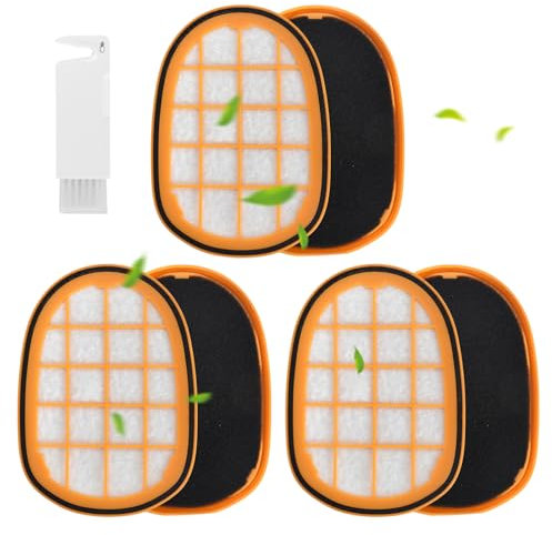 6 Stück Filter für Philips SpeedPro Max Aqua Akkusauger, FC5005/01 Ersatzfilter Zubehör für Philips Staubsauger FC6812 FC6813 FC6822 FC6826 FC6723/01 FC6901-FC6904 CP1100/01