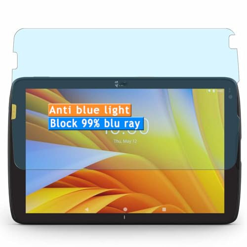 Vaxson 2-Pack Anti Luce Blu Pellicola Protettiva, compatibile con Zebra ET40 ET45 ET40-HC ET45-HC 10.1, Screen Protector Film [Non Vetro Temperato]
