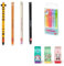 LEGAMI - Set mit 6 radierbaren Textmarkern, Magic Highlighters, Doppelspitze zum Markieren und Radieren, 4er Set Gelstifte Wildlife, 3er Set duftende Radiergummies (Bundle1)