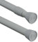 Relaxdays Asta a Pressione per Tende, Telescopica, Bastone Estensibile 150–280 cm, Appendiabiti, Acciaio Inox, Grigio