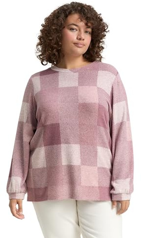 Tom Tailor Damen 1043755 Plussize Longsleeve T-Shirt