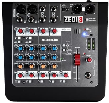 Allen & Heath ZEDi8 2 Mic/Line, 2 Stereo, 2 DI