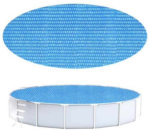Cobertor Solar Piscina Redonda Rectangular,Cobertor Piscina Verano,Manta Termica Piscina,Cubre Piscinas De Burbujas,Cubierta De Protección para Aislamiento Térmico De Piscina,para Piscina (Ø300CM)