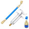 DAGIJIRD Car HVAC Compressor Oil Dye Injector Refrigerant Tool 30ml/1oz Manual Compressor 1/4 Quick Coupler