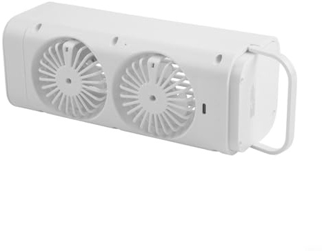 Mini ventilador de aire acondicionado portátil USB con 3 velocidades, enfriador de aire compacto para uso en escritorio, funcionamiento silencioso para el hogar, oficina y dormitorio (sin duración de
