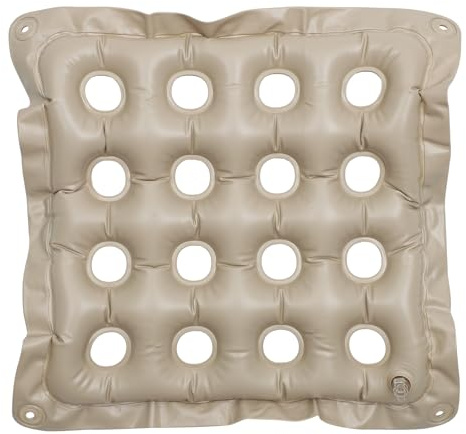 Pvc Cojín de Asiento Inflable Cuadrado, 1 Pieza para Silla | Descompresión y Alivio de Presión, Uso en Interior y Exterior, Limpieza Fácil, para Banco y Silla