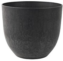 Artstone Pflanzgefäß Bola schwarz Ø 28 x H 24 cm