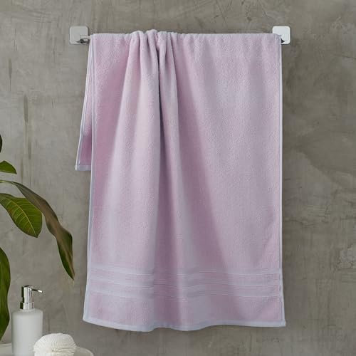 Catherine Lansfield Bath Sheet Pair, Cotton, Lilac, 90x140cm x2