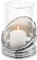 Fink [W] Colette, Windlicht, Glas, vernickelt, silberfarben, H. 25 cm, D. 17,5 cm