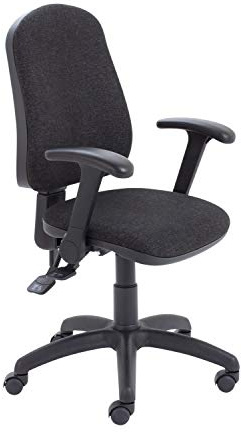 Office Hippo High Back Desk Chair, Ergonomic Home & Office Chair With Height Adjustable Seat, Backrest & Flip Up Arms, Lumbar Support For Extra Comfort, Computer Chair - Charcoal Grey