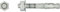 RAWL GOUJON D'ANCRAGE INOX A4 OPTION 7 BETON NON FISSURE M 10X80 (BTE50)