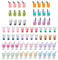 Cheriswelry 72pcs Milchtee Charms Miniatur Imitation Boba Frucht Tee Saft Saft Eis Bubble Tea Charms Anhänger für DIY Schmuck Ohrringherstellung