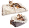 Lit pour Chat Chien, 2 en 1 Double Usage Panier pour Chat Coussin pour Chien Doux et Confortable Chaud Nid Chiot Panier Chat Moelleux, améliorer Le Sommeil
