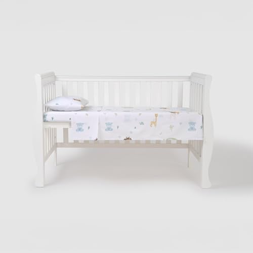 TRAMAS+ Juego Sábanas Cuna 60x120 100% Algodón, Set 3 Piezas Bebé