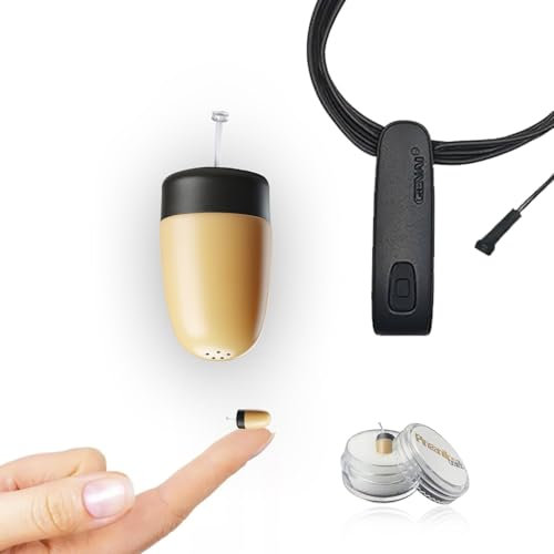 Pinganillosocultos Orecchini nascosti Auricolare invisibile Supermini + collare Bluetooth V10 con microfono