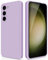 GiiYoon Cover Compatibile con Samsung Galaxy S23 5G Custodia in Silicone, Custodia Antiurto Custodia Sottile in Silicone con Strato Interno in Fibra e Protezione della Fotocamera, Viola