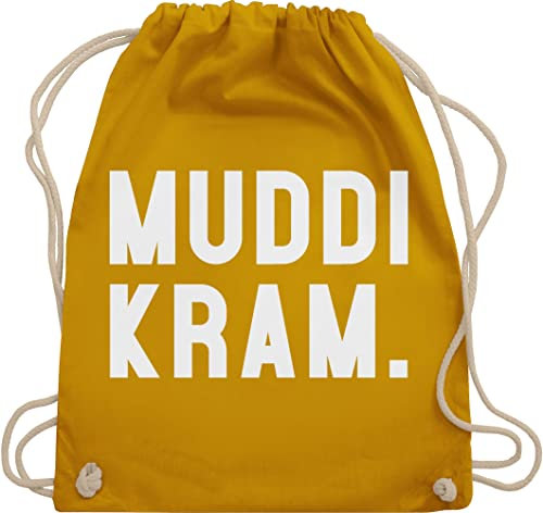Turnbeutel Rucksack - Mama - Taschen - Muddi Kram - Unisize - Senfgelb - muttertagsgeschenk stoffrucksack mommy mutter mum stoffbeutel mothers day gift muttertagsgeschenke mom mutti juterucksack