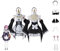 VIDOJI Anime Rem Ram Cosplay Kostüm Dienstmädchen Kleid Halloween Kostüm Komplettset mit,XXL-Black